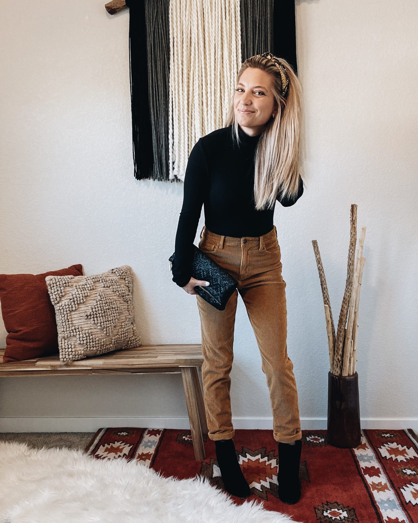 Corduroy pants hot sale style